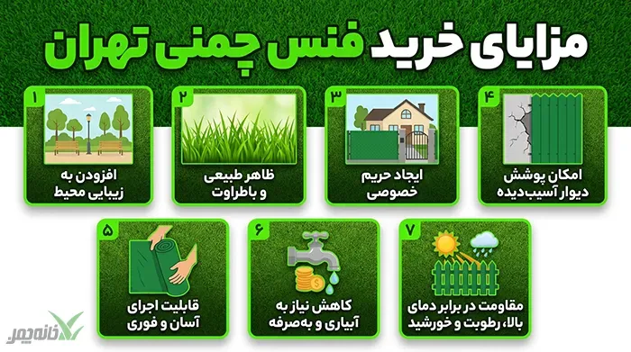 مزایای خرید فنس چمنی تهران