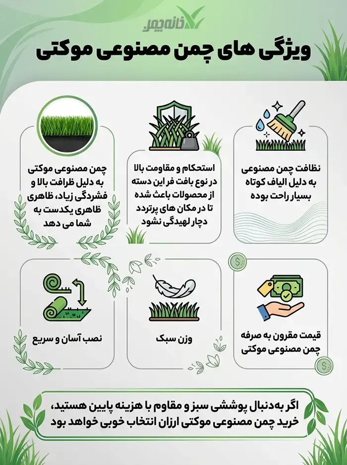 چمن مصنوعی موکتی